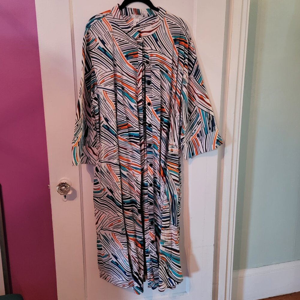 Zuri Kenya Dress, Sugarcoat, 2X Long